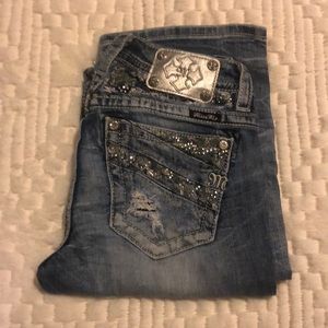 Miss Me Women's Distressed Jeans Boot Cut Denim